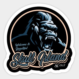 Welcome to Beautiful Skull Island Sticker